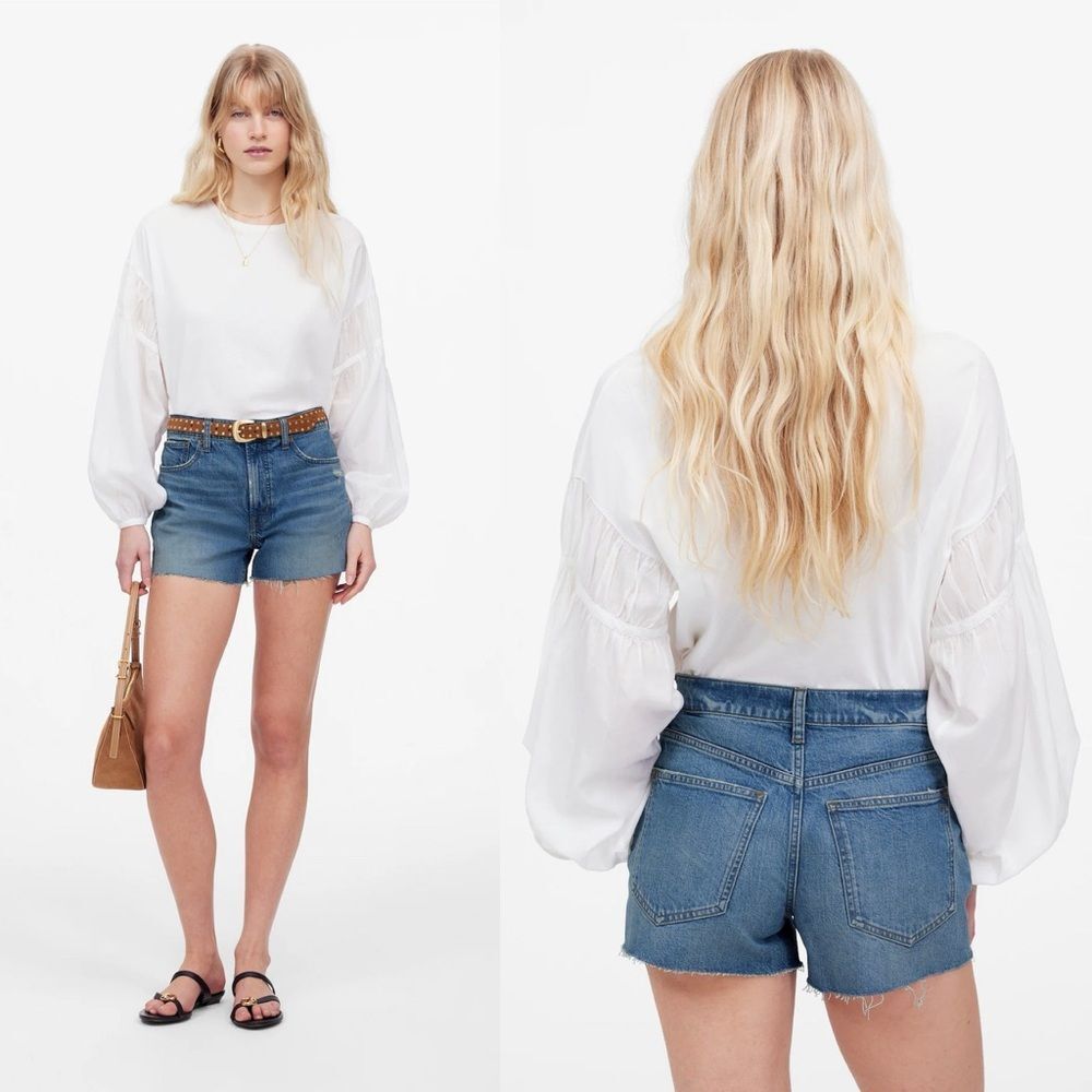 NWT ✨ Madewell Perfect Vintage Short in Lockeford distressed wash, size 29